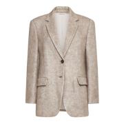 Brunello Cucinelli Stiliga Jackor Beige, Dam