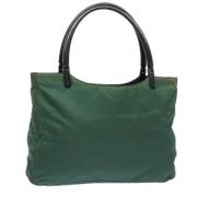 Prada Vintage Pre-owned Nylon prada-vskor Green, Dam