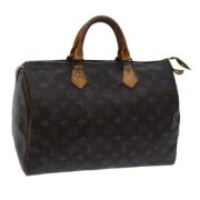 Louis Vuitton Vintage Pre-owned Canvas handvskor Brown, Dam