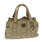 Dior Vintage Pre-owned Nylon handvskor Beige, Dam