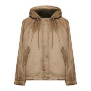 Max Mara Weekend Vändbar Kamel Khaki Jacka Brown, Dam