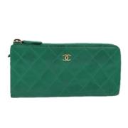 Chanel Vintage Pre-owned Laeder plnbcker Green, Dam