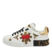 Dolce & Gabbana Pre-owned Pre-owned Laeder sneakers White, Dam