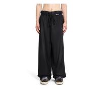 Mihara Yasuhiro Vintage Wide Leg Byxor Svart Randig Black, Herr