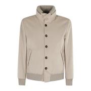 Kired Rund Bomberjacka Beige, Herr