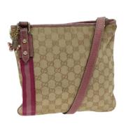 Gucci Vintage Pre-owned Canvas gucci-vskor Beige, Dam