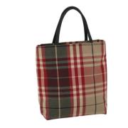 Burberry Vintage Pre-owned Canvas handvskor Red, Dam