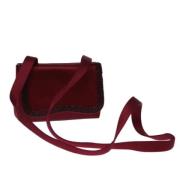 Chanel Vintage Pre-owned Tyg chanel-vskor Red, Dam