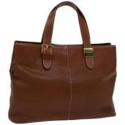 Burberry Vintage Pre-owned Laeder handvskor Brown, Dam