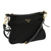 Prada Vintage Pre-owned Nylon prada-vskor Black, Dam