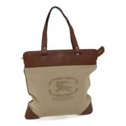 Burberry Vintage Pre-owned Canvas totevskor Beige, Dam