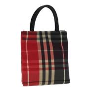 Burberry Vintage Pre-owned Canvas handvskor Red, Dam