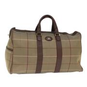 Burberry Vintage Pre-owned Canvas handvskor Beige, Dam