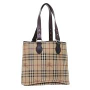 Burberry Vintage Pre-owned Laeder totevskor Beige, Dam