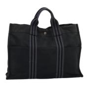 Hermès Vintage Pre-owned Canvas handvskor Black, Dam