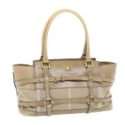 Burberry Vintage Pre-owned Nylon handvskor Beige, Dam