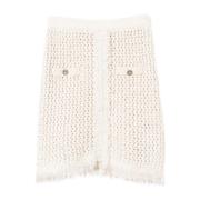 Twinset Vita Kjolar för Kvinnor Aw24 White, Dam