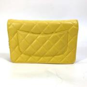 Chanel Vintage Pre-owned Laeder chanel-vskor Yellow, Dam