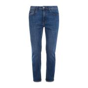 YES ZEE Blå Komfort Denim Jeans Fem-Ficka Stil Blue, Herr