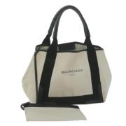 Balenciaga Vintage Pre-owned Canvas totevskor White, Dam