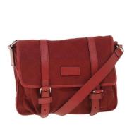 Gucci Vintage Pre-owned Nylon gucci-vskor Red, Dam