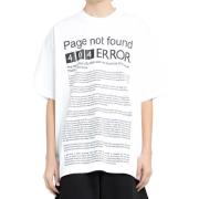 Vetements Grafiskt Tryck Vit T-shirt White, Herr