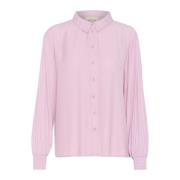 Cream Långärmad Skjorta Bluser Dawn Pink Pink, Dam