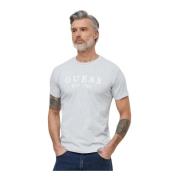 Guess Stretch Bomull T-shirt - Grå Gray, Herr