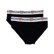 Moschino Lyxig Teddy Bear Slip Pack Black, Herr