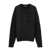 Versace Svart Sweatshirt Aw24 Black, Herr