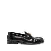 Versace Svarta Moccasins för Kvinnor Black, Dam