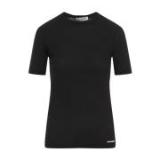 Jil Sander Svart T-shirt Dammode Black, Dam