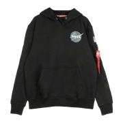 Alpha Industries Hoodies Black, Herr