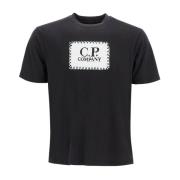 C.p. Company T-shirt med logotryck Black, Herr