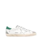 Golden Goose Vita Lädersneakers för Män White, Herr