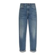 Golden Goose Jeans med logotyp Blue, Dam