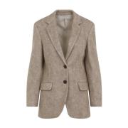 Brunello Cucinelli Neutral Jacka Aw24 Beige, Dam