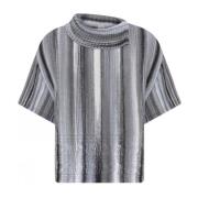 Skovhuus Multi Colour Cape Blouse Sten Grå Gray, Dam