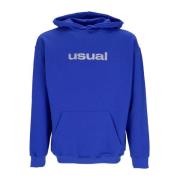 Usual 3D Hoodie Lättvikts Sweatshirt Blå Blue, Herr