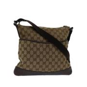 Gucci Vintage Pre-owned Canvas gucci-vskor Beige, Dam