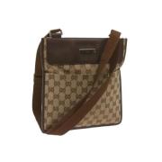 Gucci Vintage Pre-owned Canvas gucci-vskor Beige, Dam