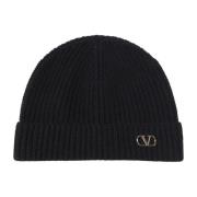 Valentino Garavani Svarta Beanie Mössor Black, Herr