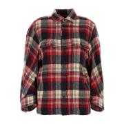 Dsquared2 Broderad Flanell Dean Skjorta Red, Dam