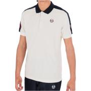 Sergio Tacchini Sportig Polo Logo Cross Skjorta Beige, Herr