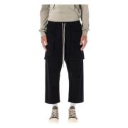 Rick Owens Black Cargo Pants Creatch Black, Herr