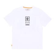 Timberland Camo Tee Vit Kortärmad T-shirt White, Herr