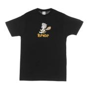 Ripndip Svart Herr T-shirt med Logotyptryck Black, Herr