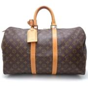 Louis Vuitton Vintage Pre-owned Canvas handvskor Brown, Dam