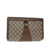 Gucci Vintage Pre-owned Canvas gucci-vskor Beige, Dam