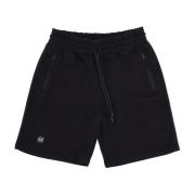 Dolly Noire Svarta Lettering Sweatpant Shorts Black, Herr